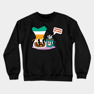 Coffee Retro Crewneck Sweatshirt